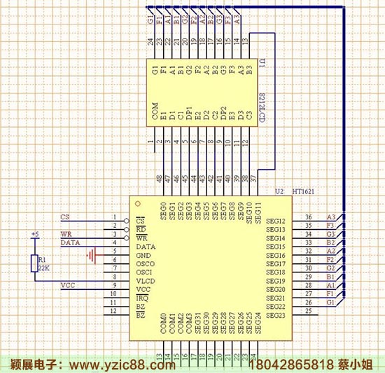 HT1621芯片原理